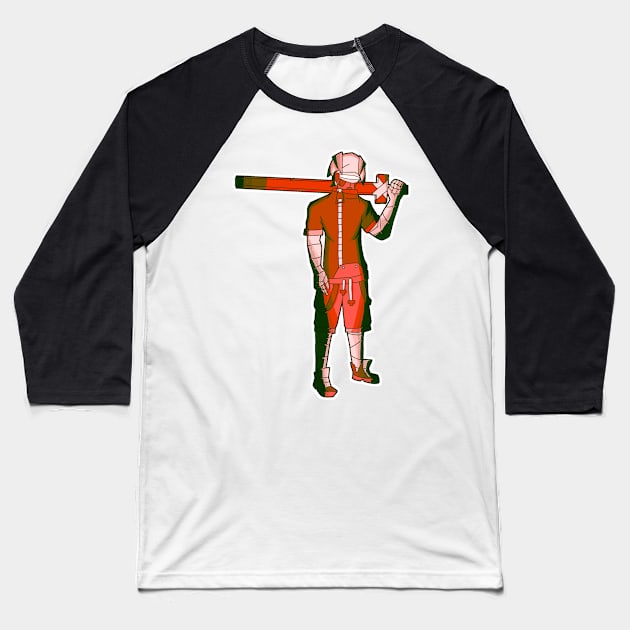 Cool swordsman Baseball T-Shirt by Atzon